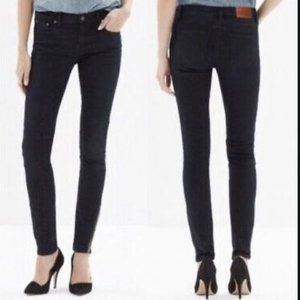 Madewell High Riser Skinny Skinny Jeans Onyx Wash